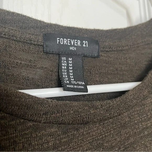 Forever21 Dark Olive Long Sleeve Top (Box C) - Picture 3 of 5